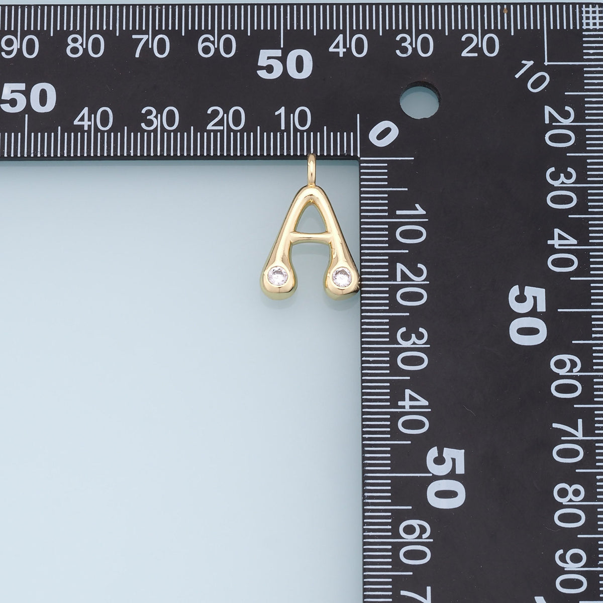 Gold letter Charms,18K Gold Filled letter Pendant,initial Charm Bracelet Necklace for DIY Jewelry Making Supply