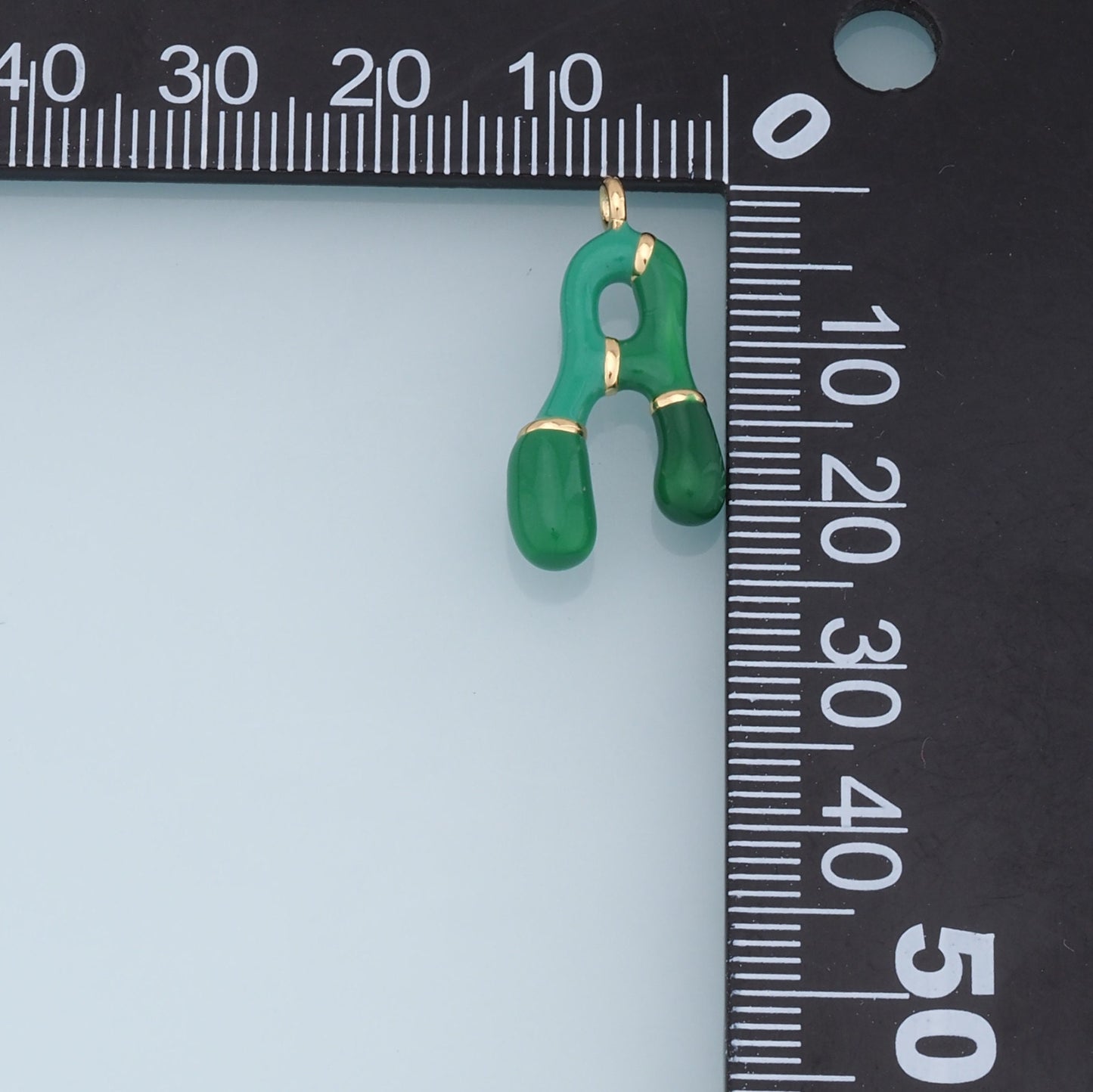 Gold letter Charms,18K Gold Filled letter Pendant,enamel initial Charm Bracelet Necklace for DIY Jewelry Making Supply