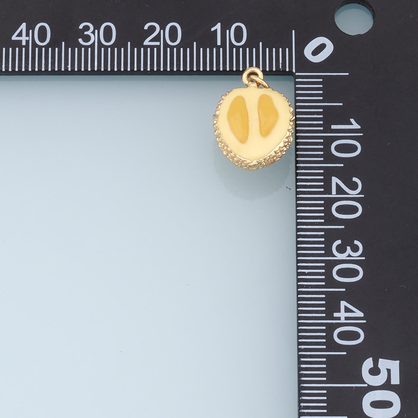 Gold Durian Charms,18K Gold Filled durian Pendant,Fruit Charm Bracelet Necklace for DIY Jewelry Making Supply