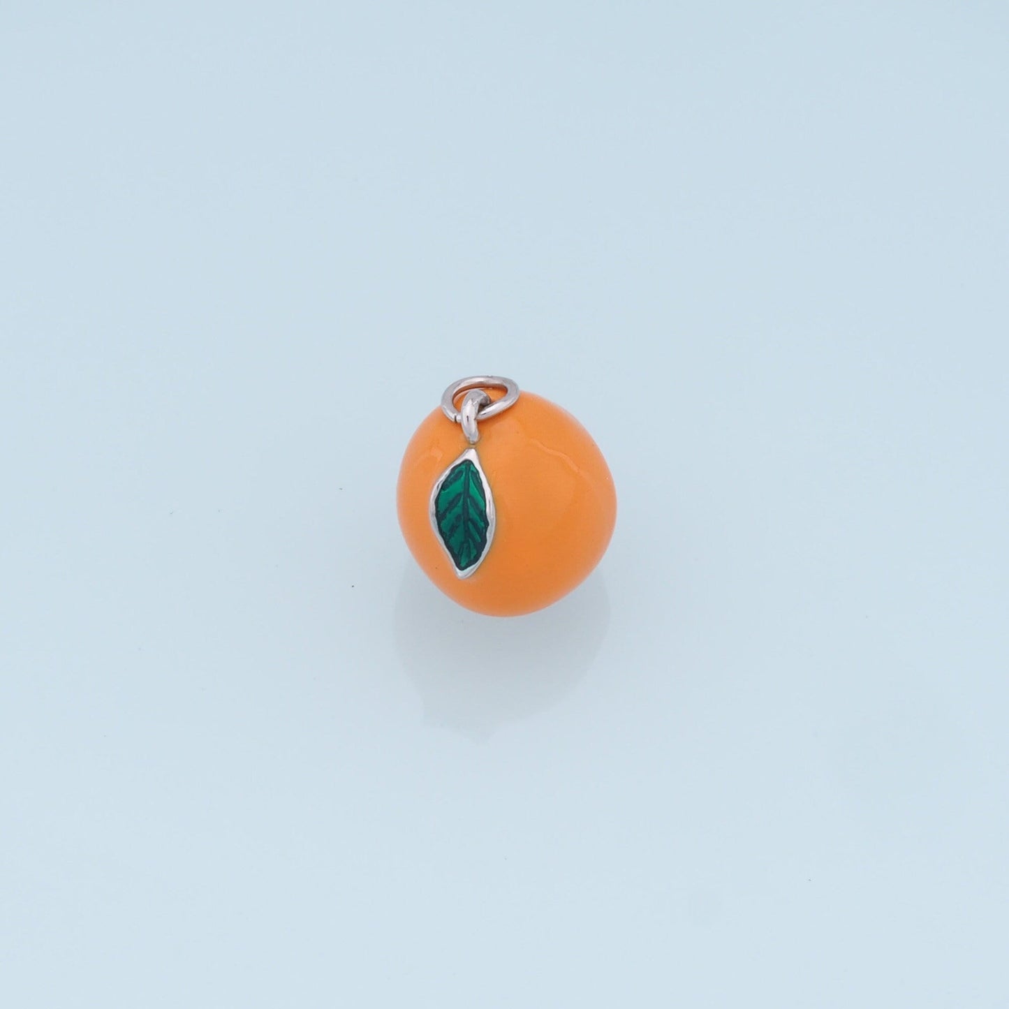 Gold Tangerine Charms,18K Gold Filled Tangerine Pendant,Fruit Charm Bracelet Necklace for DIY Jewelry Making Supply