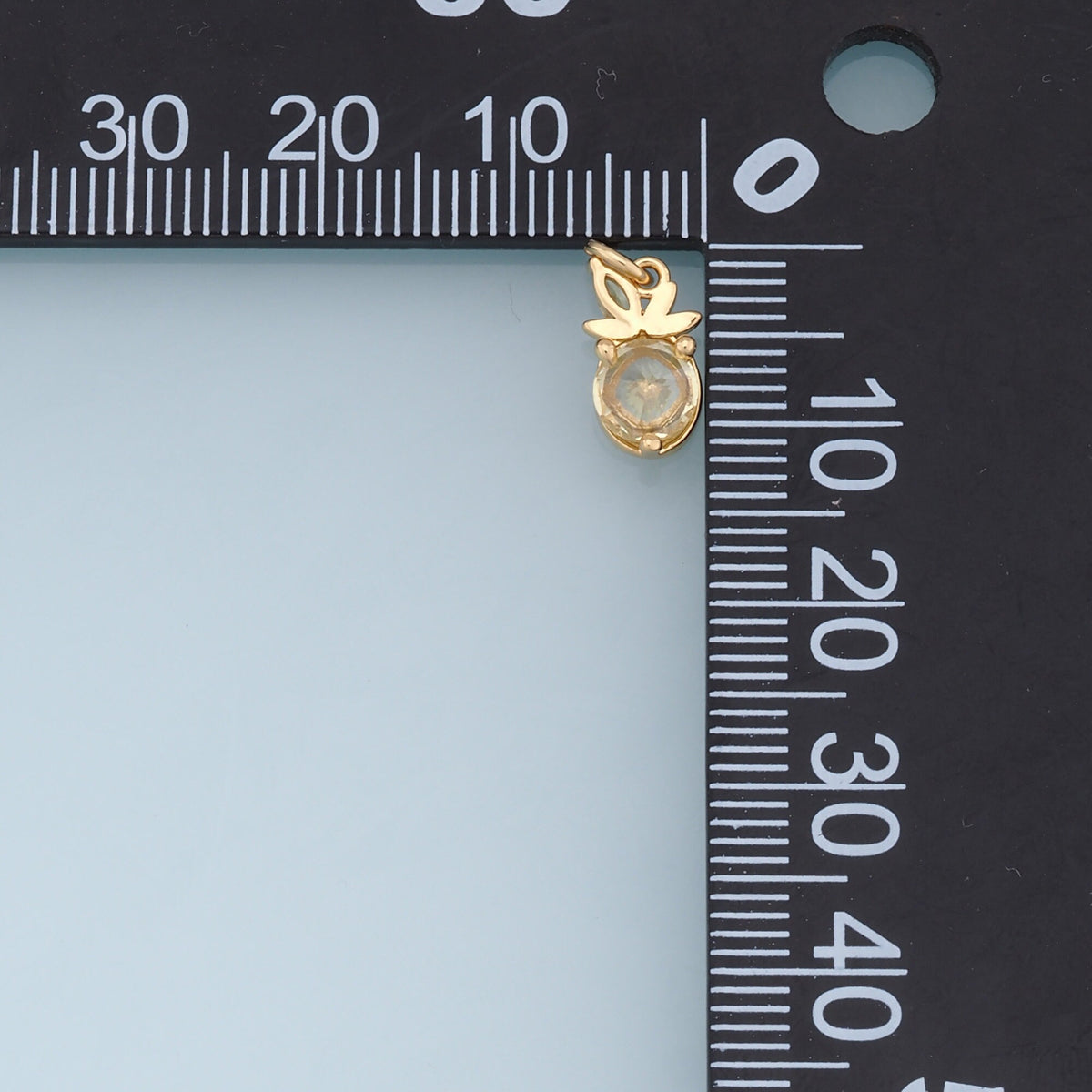 18K Gold Filled Apple Charm Pendant for Jewelry Making