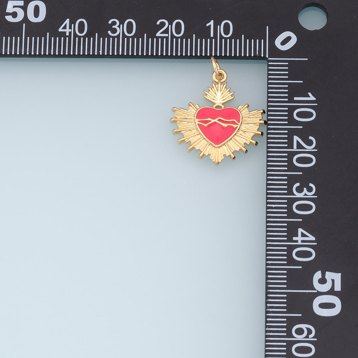 Gold Heart Charms,18K Gold Filled Heart Pendant,Heart Charm Bracelet Necklace for DIY Jewelry Making Supply