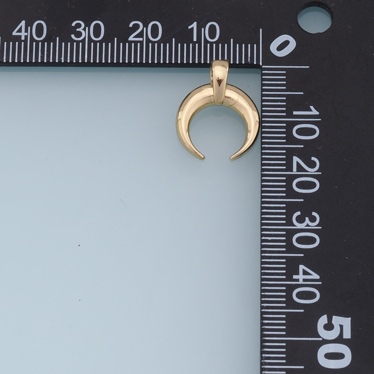 18K Gold Filled Moon Pendant,Moon Charm Bracelet Necklace for DIY Jewelry Making Supply