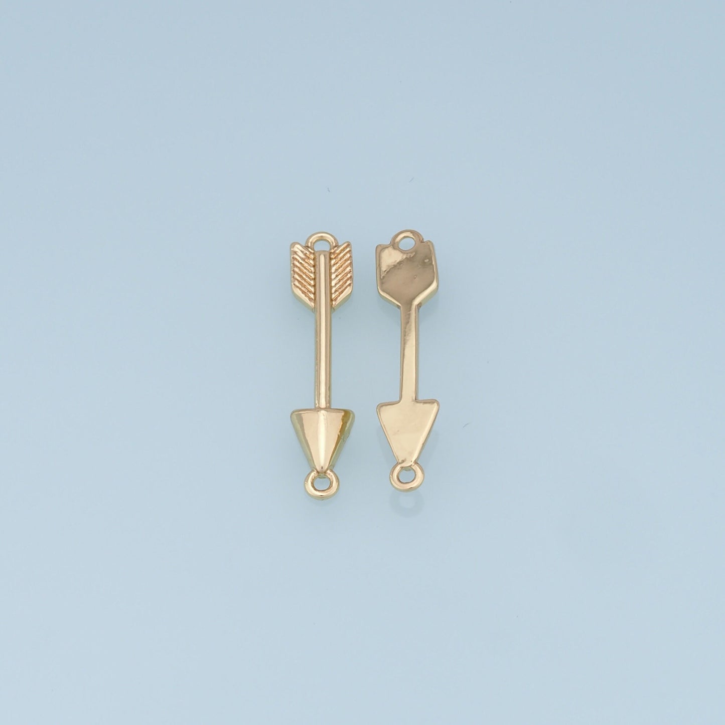 Gold Arrow Charms,18K Gold Filled Arrow Pendant,Arrow Charm Bracelet Necklace for DIY Jewelry Making Supply