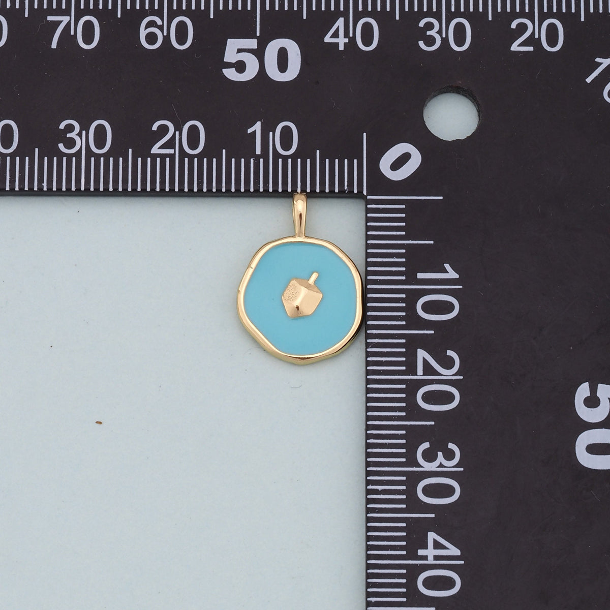 Gold enamel Charms,18K Gold Filled enamel Pendant Charm Bracelet Necklace for DIY Jewelry Making Supply