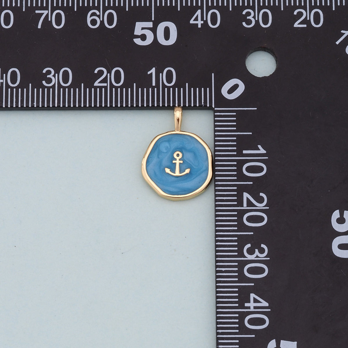 18K Gold Filled Enamel Charm Pendant for Jewelry Making