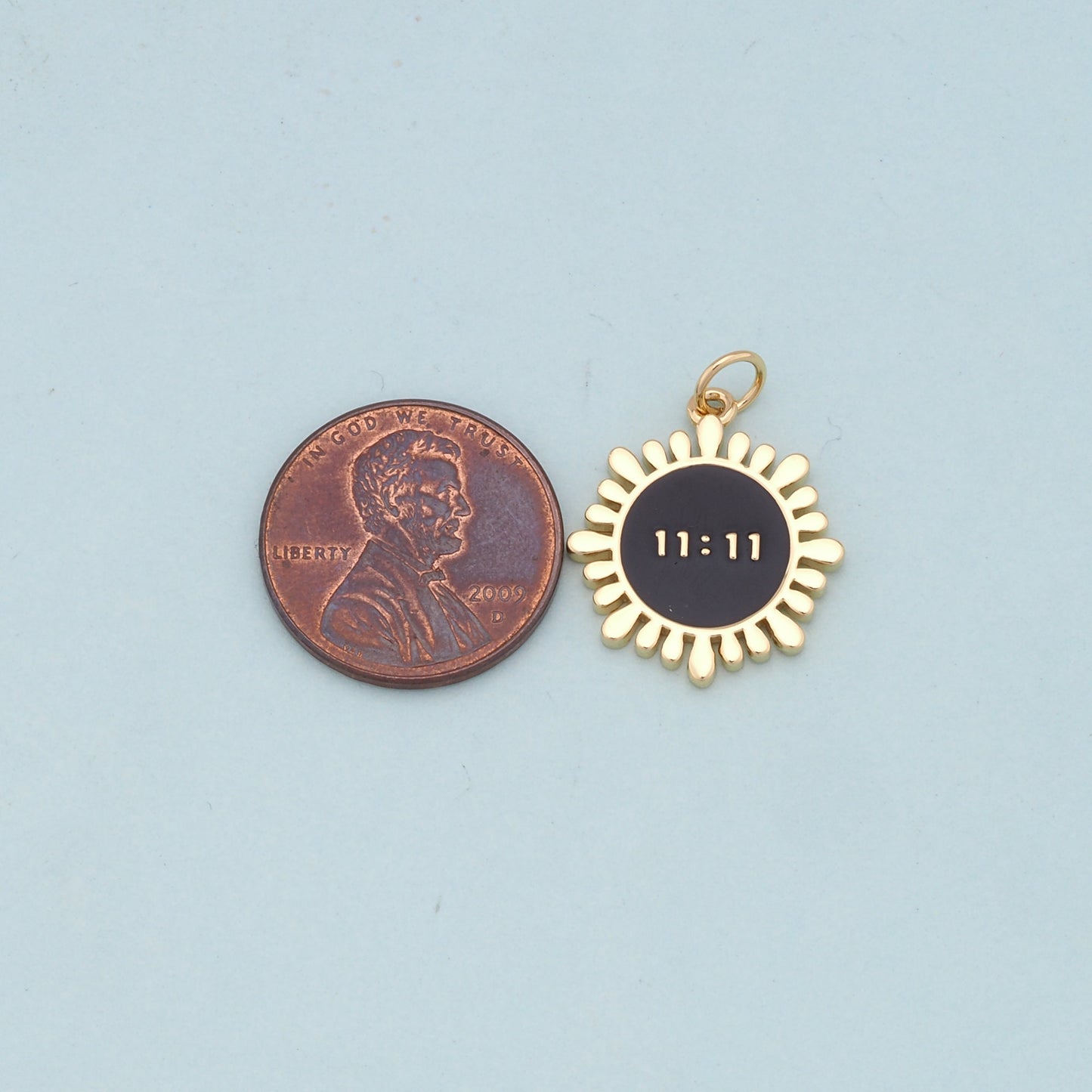 Gold 11:11 Charms,18K Gold Filled angel numbers Pendant,angel numbers Charm Bracelet Necklace for DIY Jewelry Making Supply