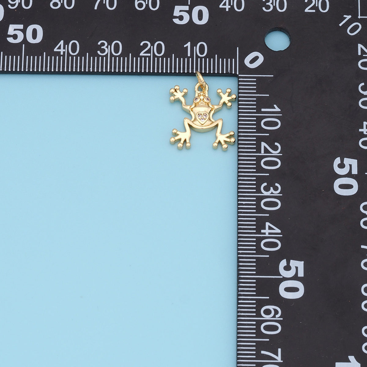 Gold frog Charms,18K Gold Filled frog Pendant Charm Bracelet Necklace for DIY Jewelry Making Supply
