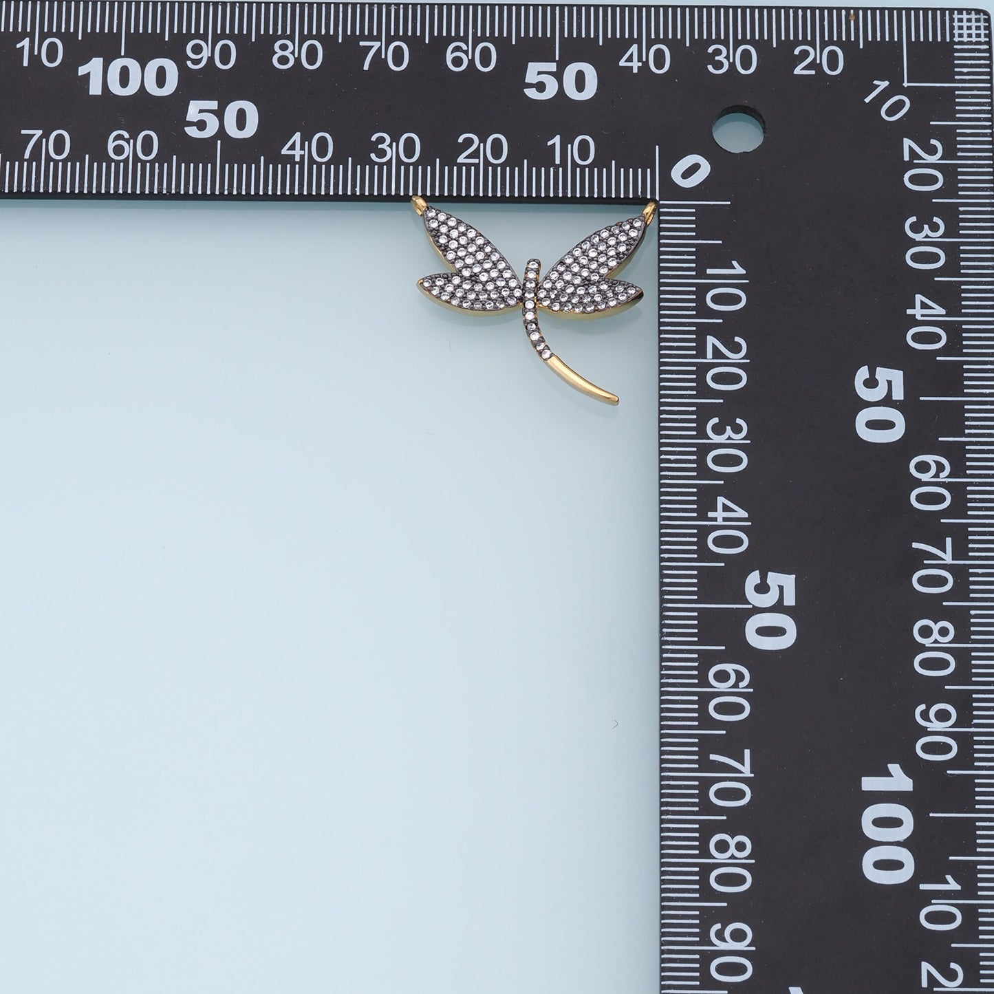 Gold Dragonfly Charms,18K Gold Filled Dragonfly Pendant,CZ Dragonfly Charm Bracelet Necklace for DIY Jewelry Making Supply