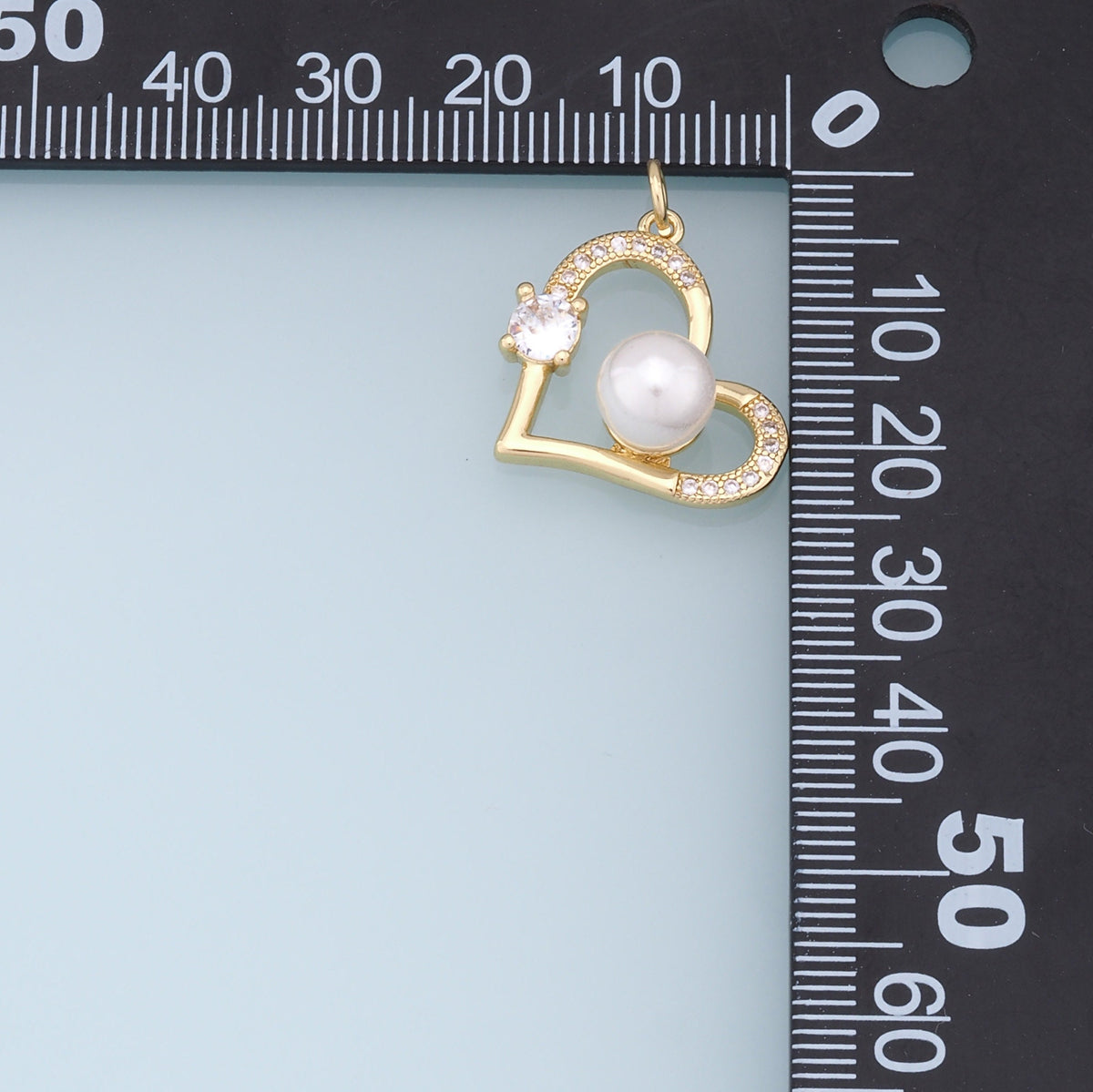 Gold Heart Charms,18K Gold Filled Heart Pendant,Heart Charm Bracelet Necklace for DIY Jewelry Making Supply
