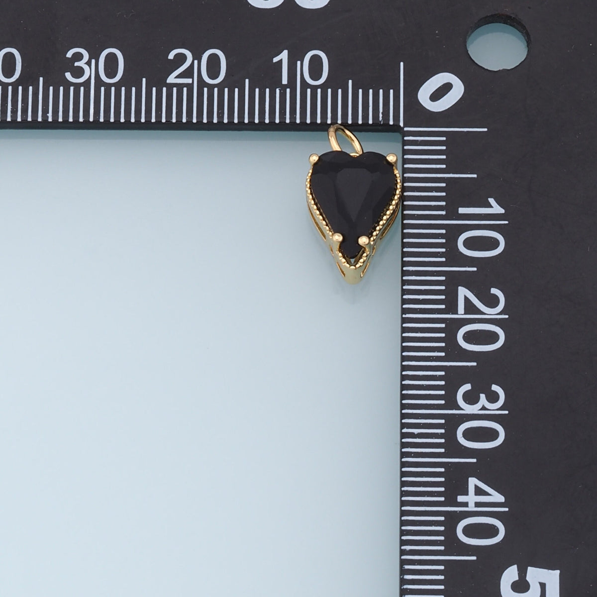 18K Gold Filled Heart Charm Pendant for Jewelry Making