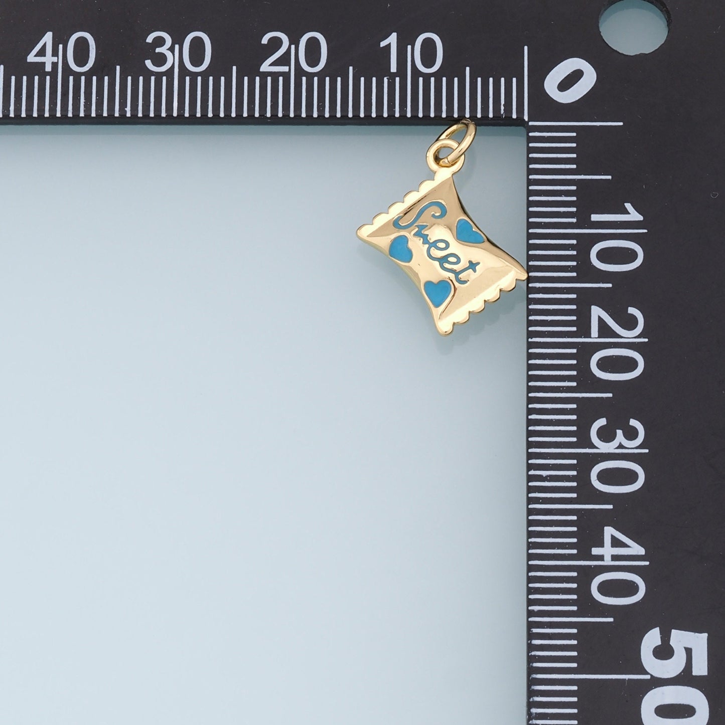 Gold Candy Charms,18K Gold Filled Sweet Pendant,Candy Charms Bracelet Necklace for DIY Jewelry Making Supply