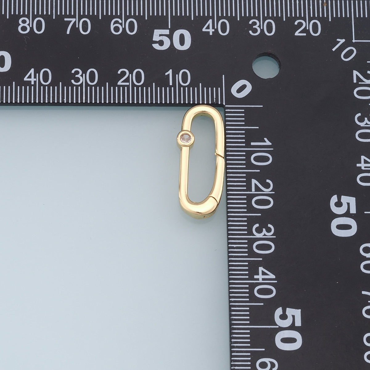 18K Gold Filled Oval Clasp for Jewelry Making