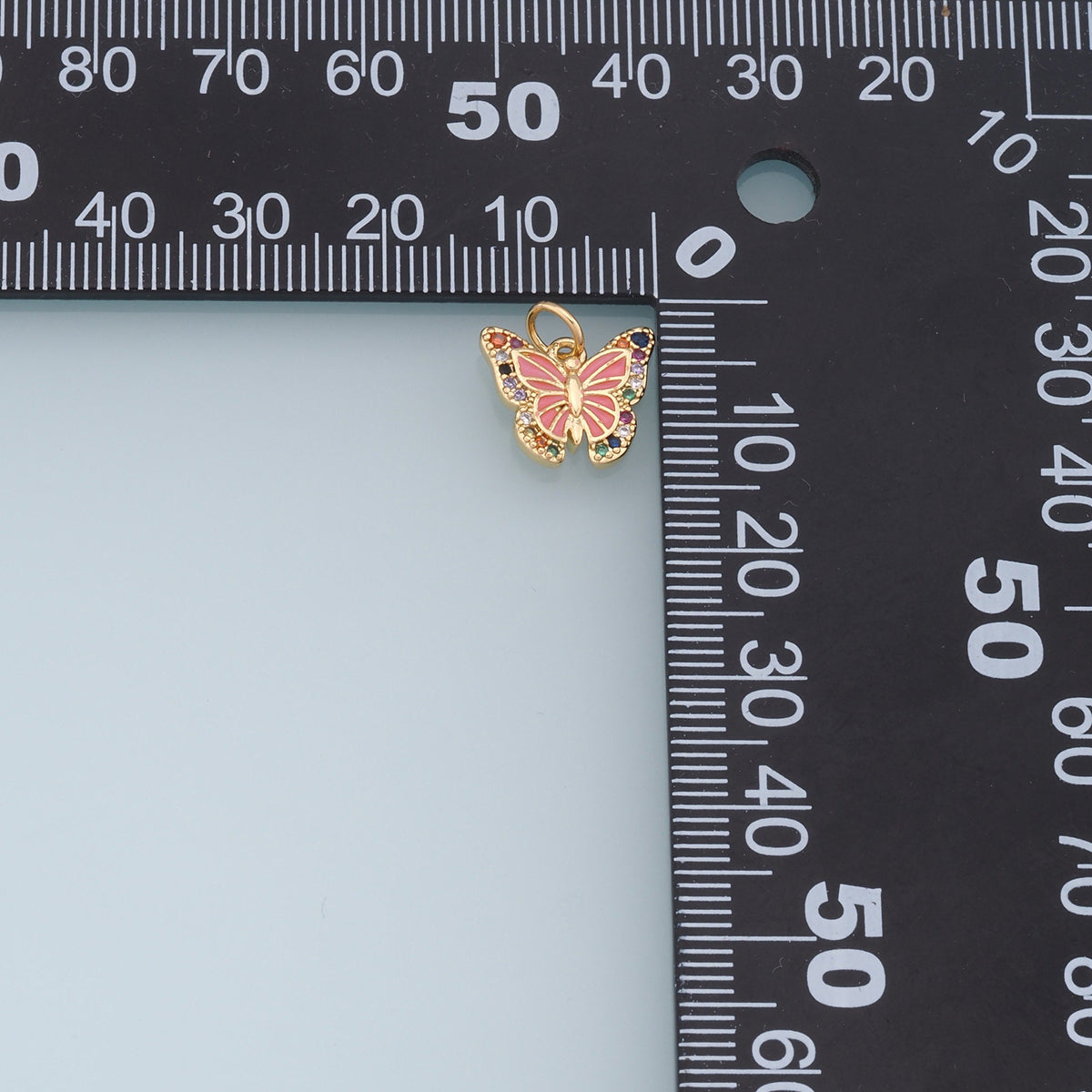 Colorful Gold Butterfly Charms,18K Gold Filled Butterfly Pendant,Butterfly Charm Bracelet Necklace for DIY Jewelry Making Sup