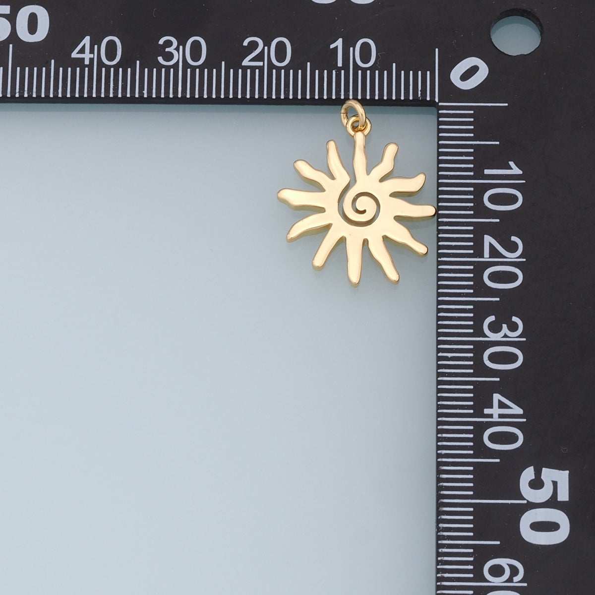 Gold Sun Charms,18K Gold Filled Sun Pendant,celestial Charm Bracelet Necklace for DIY Jewelry Making Supply