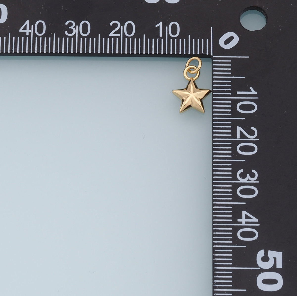 18K Gold Filled Star Charm Pendant for Jewelry Making
