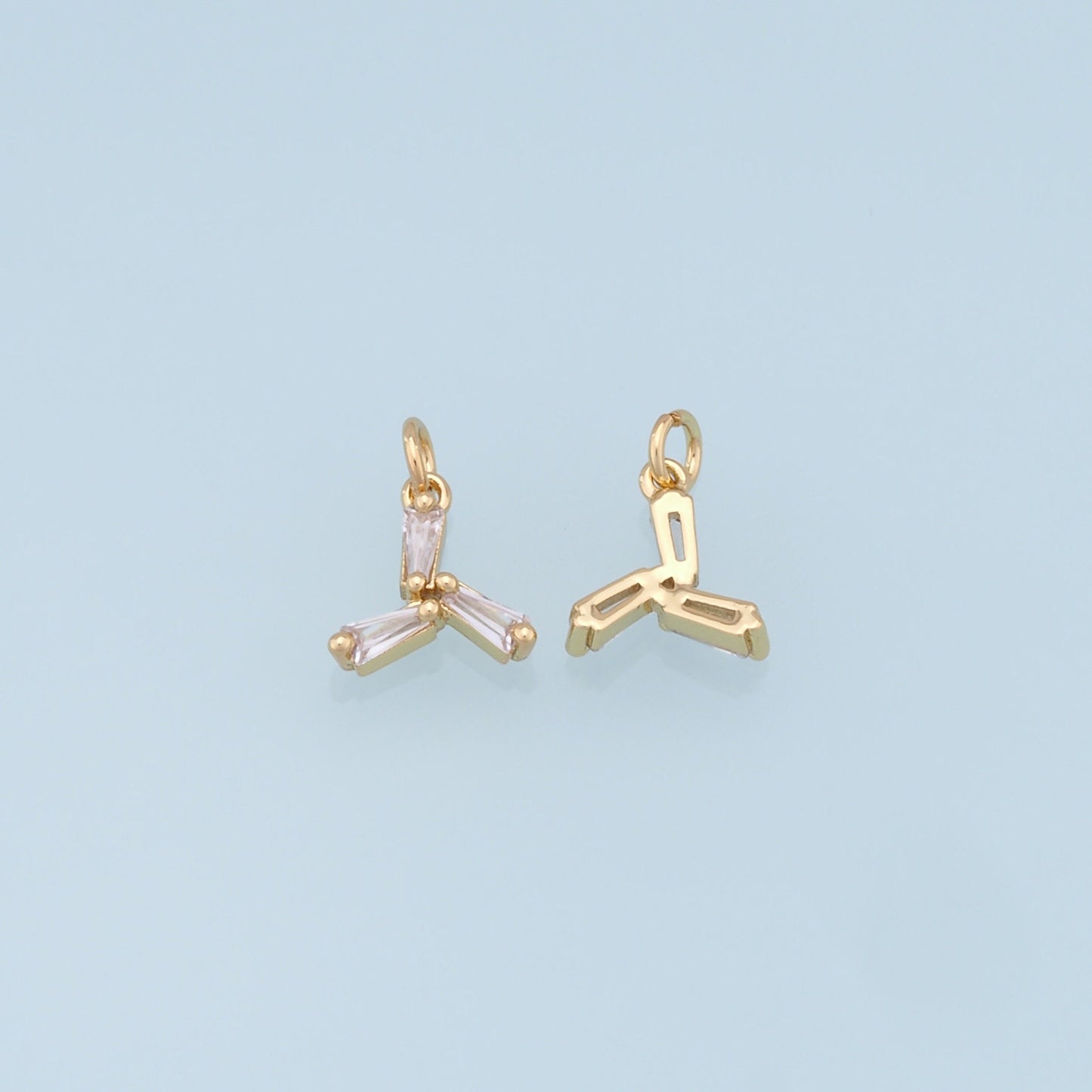 Gold Windmill Charms,18K Gold Filled CZ Windmill Pendant,Silver Windmill Charm Bracelet Necklace for DIY Jewelry Making Supply