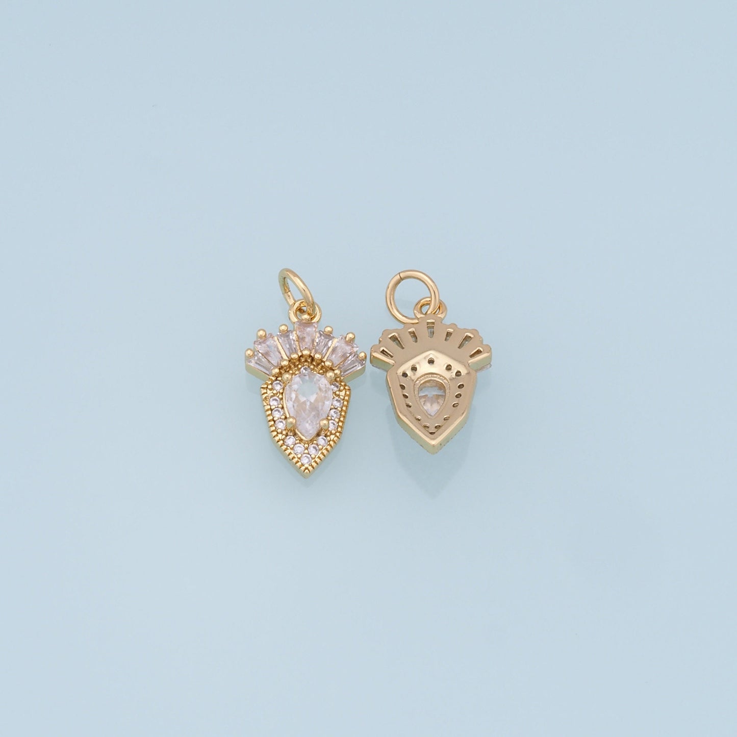 Gold Carrot Charms,18K Gold Filled CZ Carrot Pendant,Vegetable Charm Bracelet Necklace for DIY Jewelry Making Supply