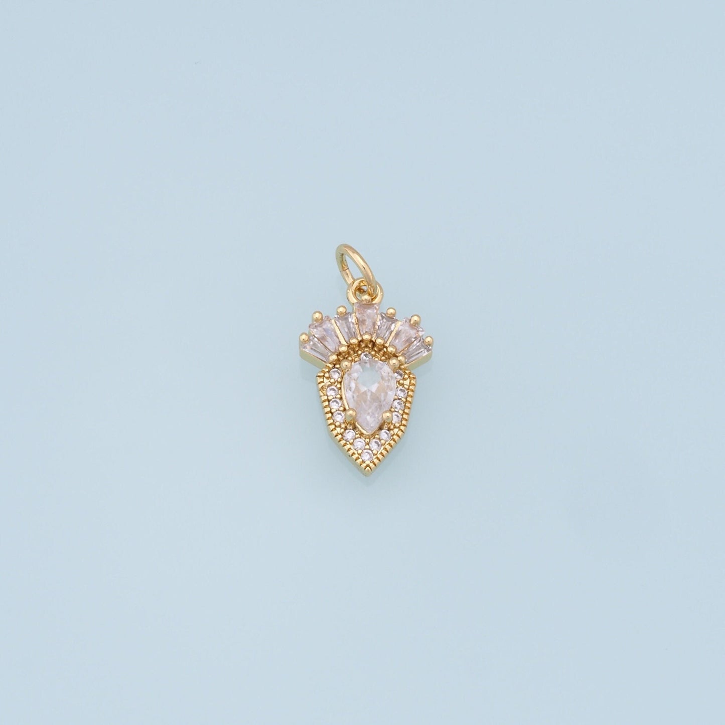 Gold Carrot Charms,18K Gold Filled CZ Carrot Pendant,Vegetable Charm Bracelet Necklace for DIY Jewelry Making Supply