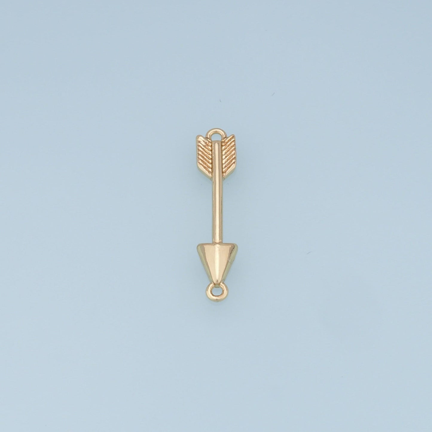 Gold Arrow Charms,18K Gold Filled Arrow Pendant,Arrow Charm Bracelet Necklace for DIY Jewelry Making Supply