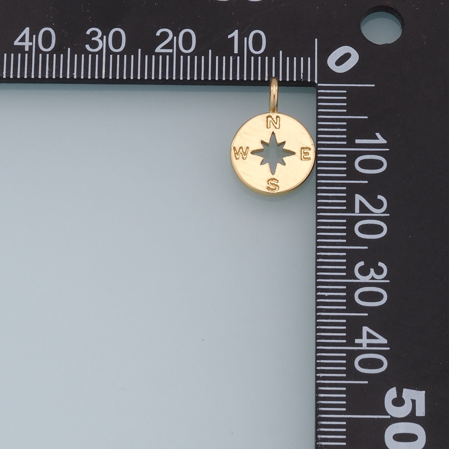 Gold Compass Star Charms,18K Gold Filled Starburst Pendant,North Star Charm Bracelet Necklace for DIY Jewelry Making Supply
