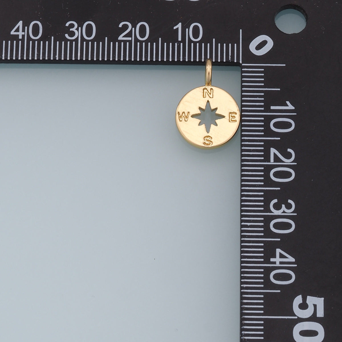 Gold Compass Star Charms,18K Gold Filled Starburst Pendant,North Star Charm Bracelet Necklace for DIY Jewelry Making Supply