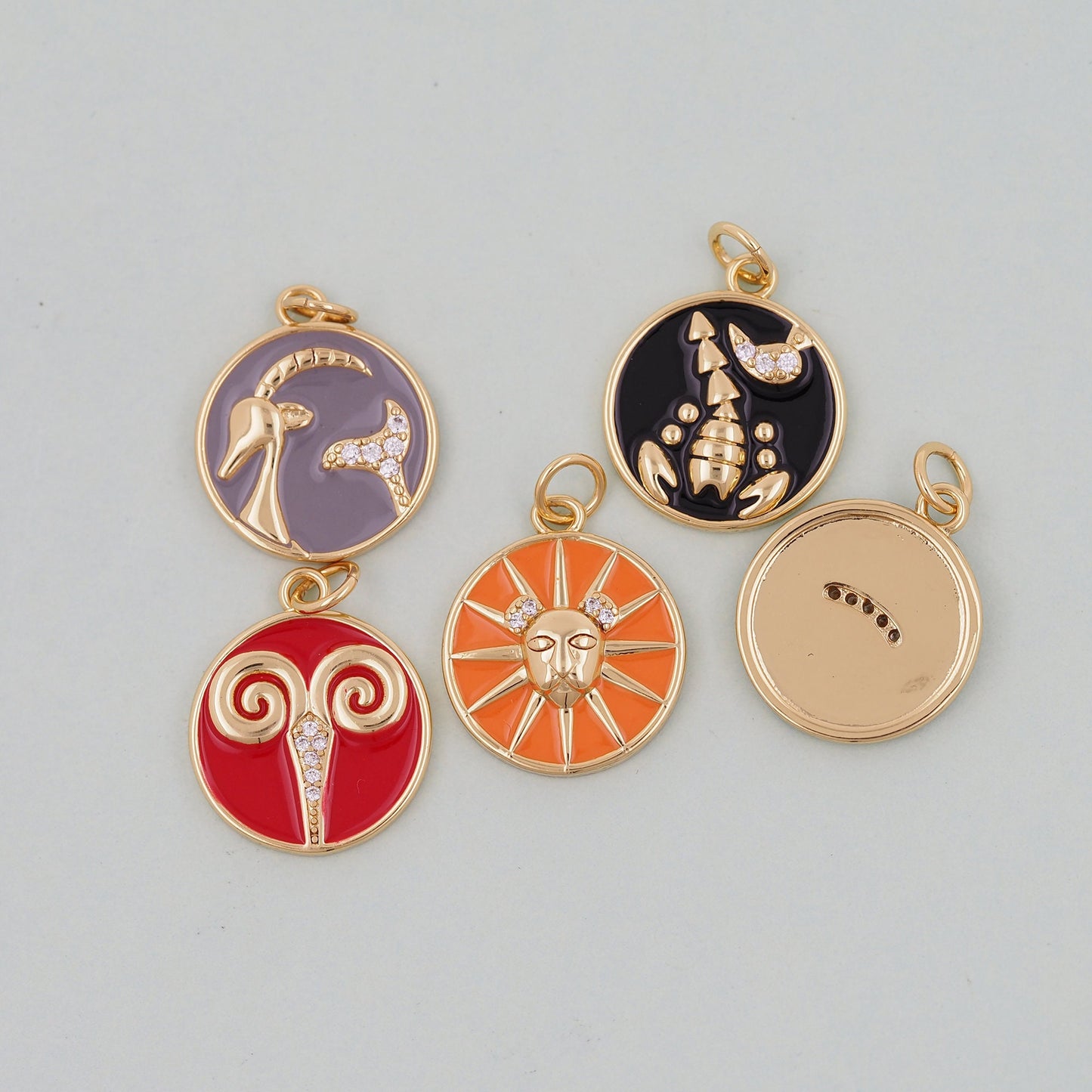 18K Gold Filled Zodiac Constellation Charms,Zodiac Symbol,Horoscope Charm,Gold Astrological Zodiac Sign Minimalist Jewelry