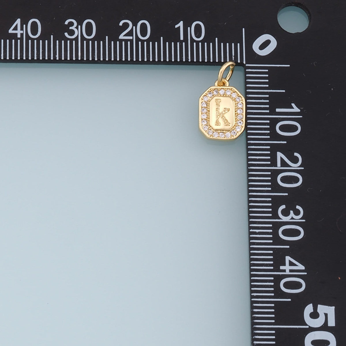 Gold letter Charms,18K Gold Filled CZ letter Pendant,initial Charm Bracelet Necklace for DIY Jewelry Making Supply