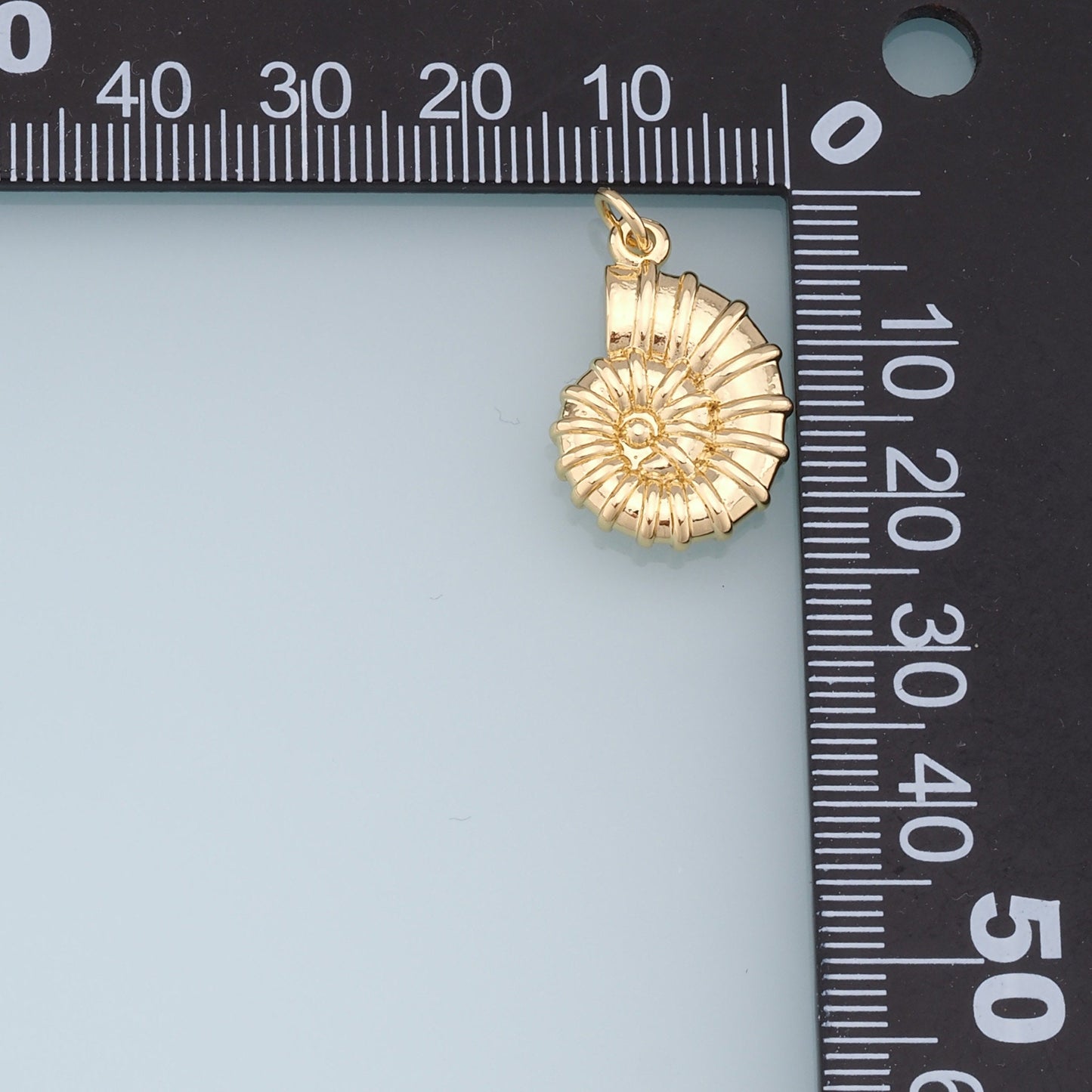 Gold Shell Charms,18K Gold Filled Conch Shell Pendant,Conch Shell Charm Bracelet Necklace for DIY Jewelry Making Supply