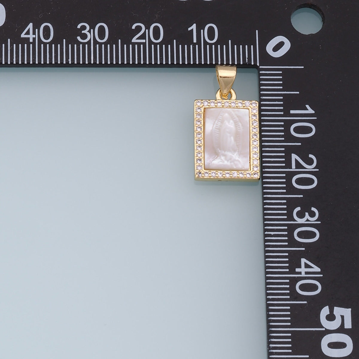 18K Gold Filled Virgin Mary Charm Pendant for Jewelry Making