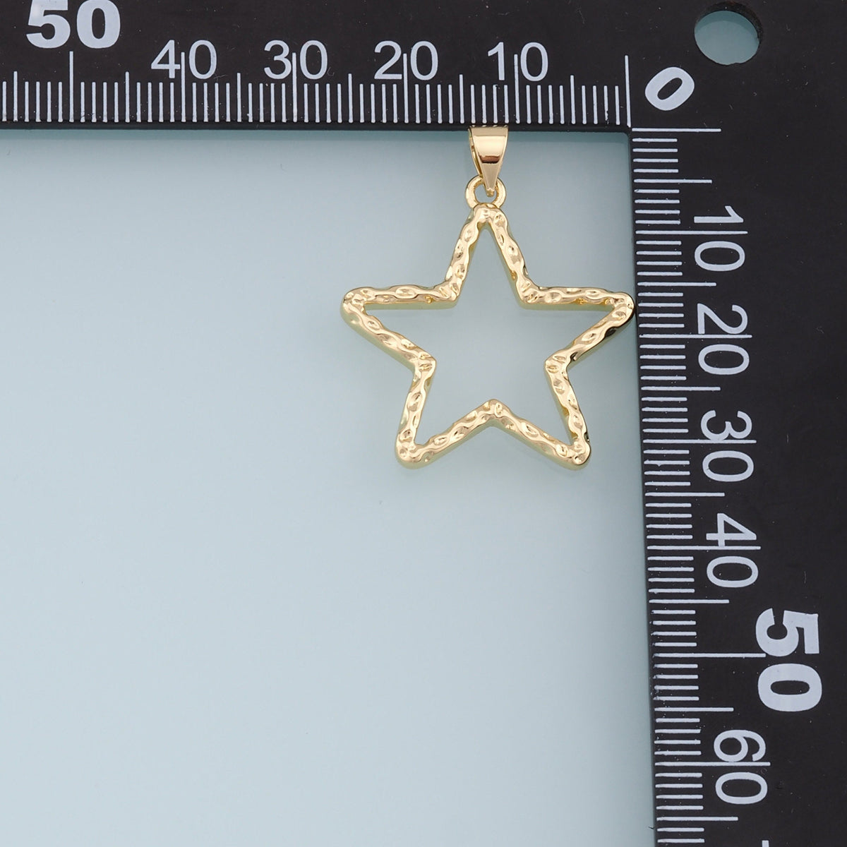 18K Gold Filled Star Charm Pendant for Jewelry Making