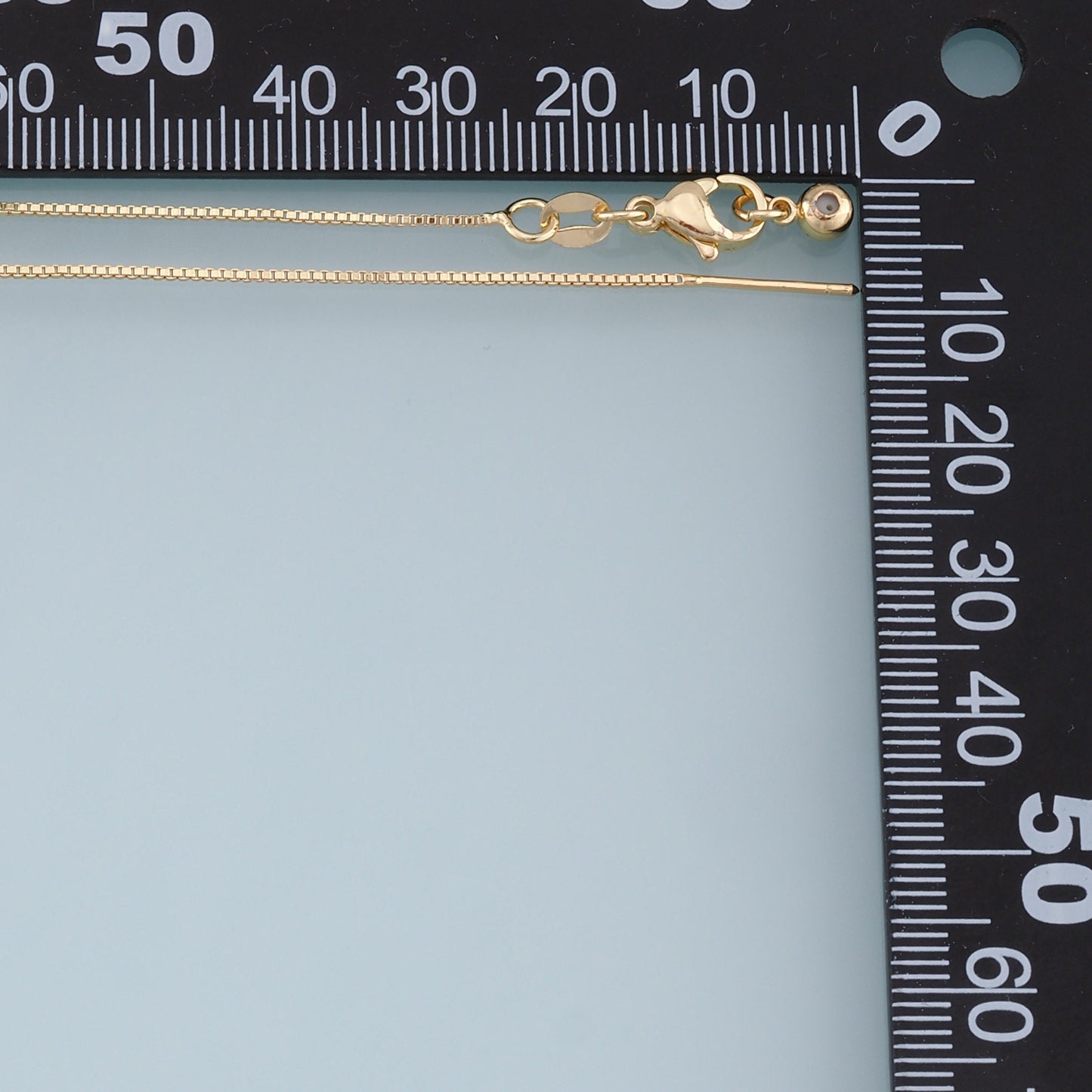 Gold Box Chain,18K Gold Filled Box for Necklace Bracelet DIY Jewelry Making Supply