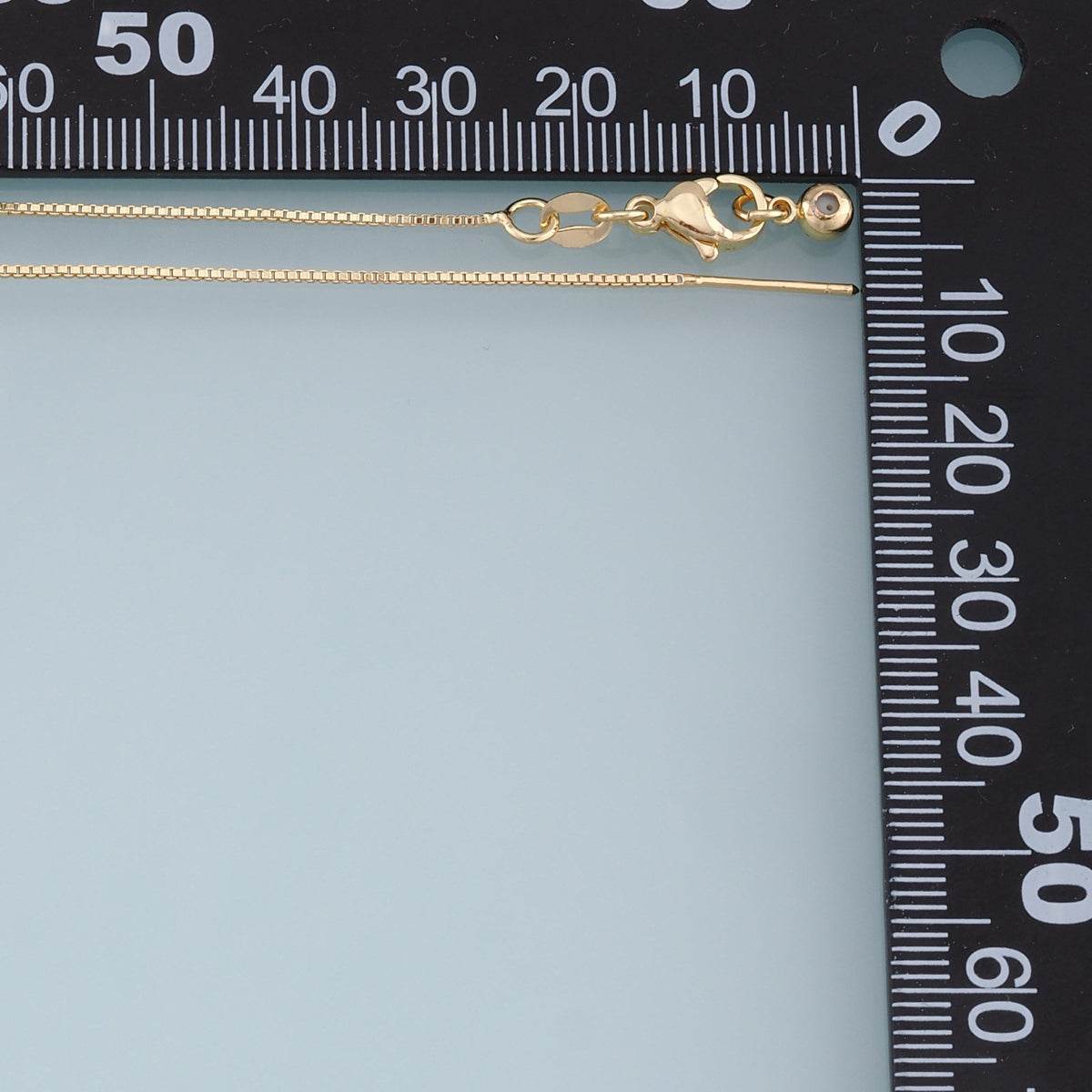 Gold Box Chain,18K Gold Filled Box for Necklace Bracelet DIY Jewelry Making Supply