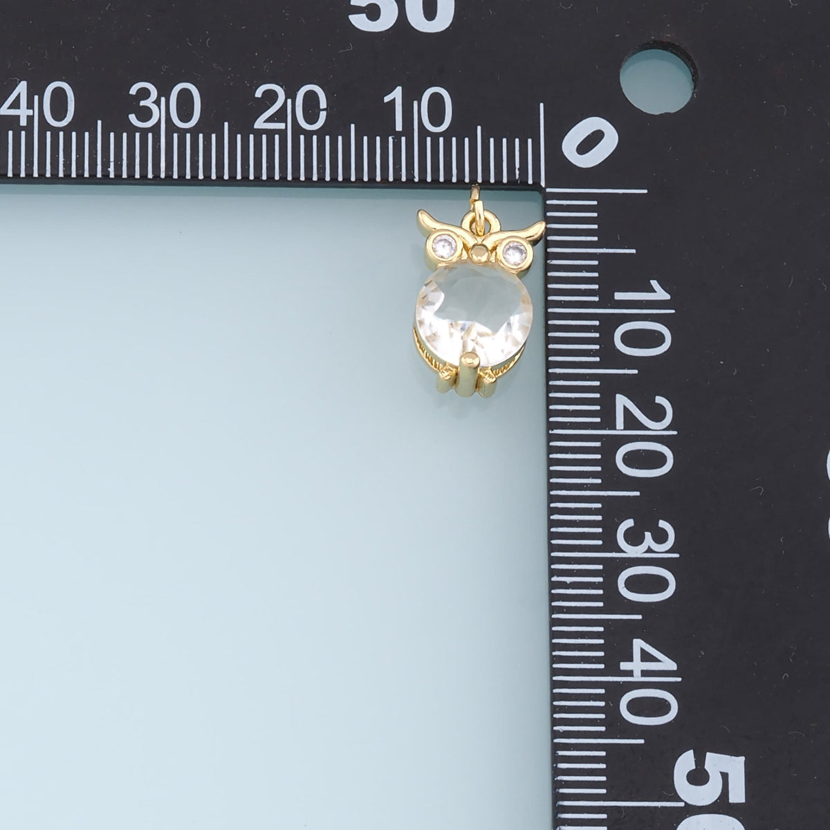 18K Gold Filled Crystal Charm Pendant for Jewelry Making