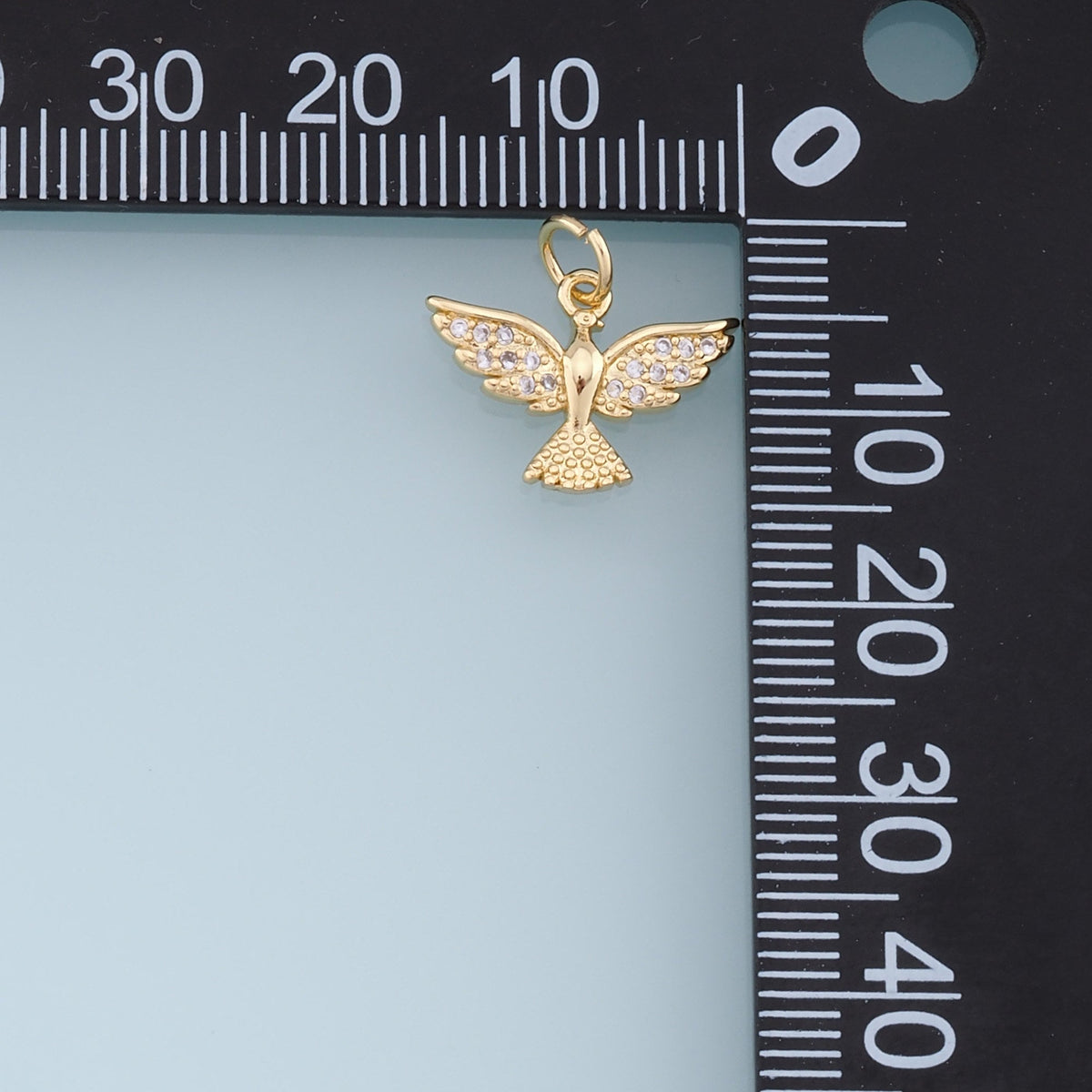 Gold Phoenix Charms,18K Gold Filled Phoenix Pendant,CZ Micro Pave Phoenix Charm Bracelet Necklace for DIY Jewelry Making Supp
