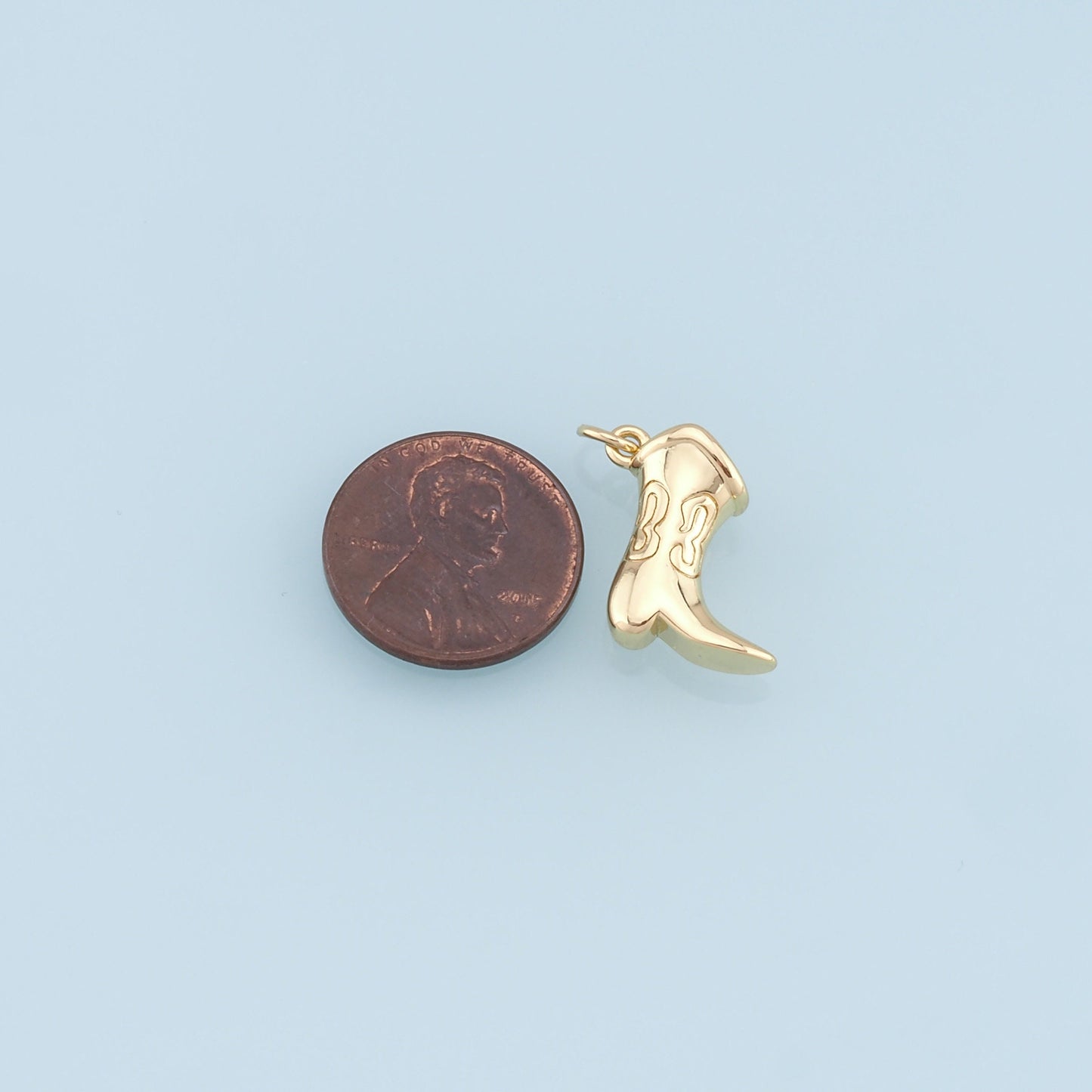 Gold Shoe Charms,18K Gold Filled Shoe Pendant,Cute Shoe Charm Bracelet Necklace for DIY Jewelry Making Supply