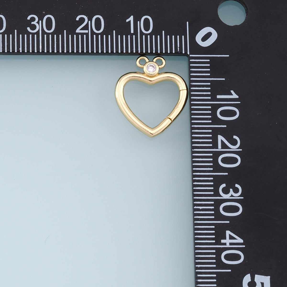 18K Gold Filled Heart Clasp for Jewelry Making