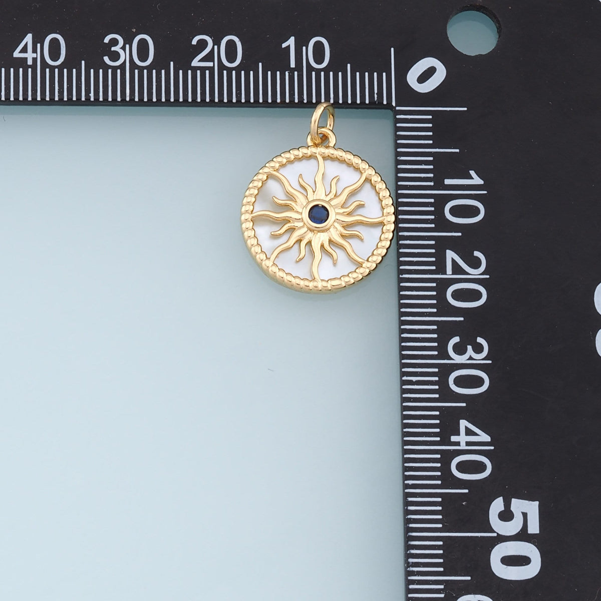 18K Gold Filled Sun Charm Pendant for Jewelry Making