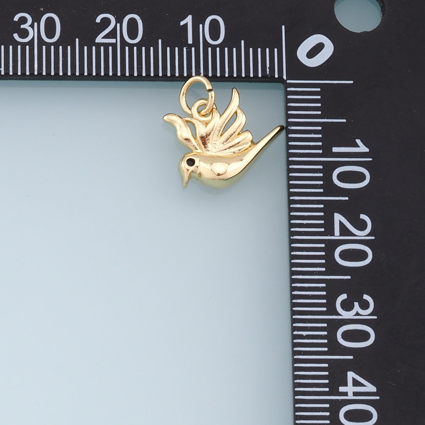 Gold Bird Charms,18K Gold Filled Bird Pendant,Bird Charm Bracelet Necklace for DIY Jewelry Making Supply