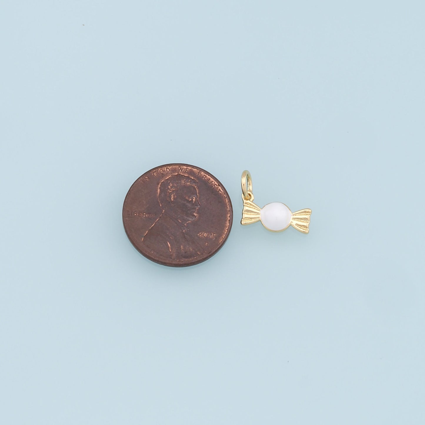 Gold Candy Charms,18K Gold Filled Enamel Sweet Pendant,Color Candy Charms Bracelet Necklace for DIY Jewelry Making Supply