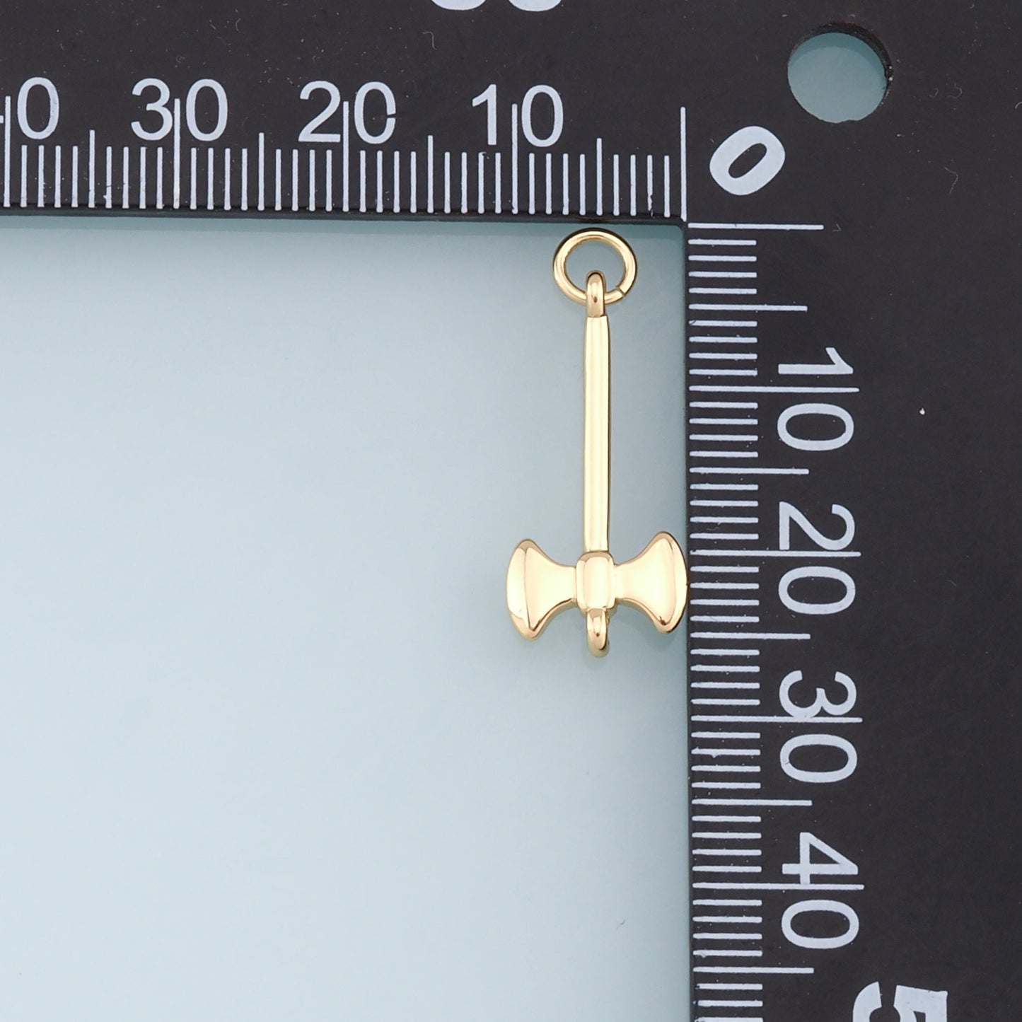 Gold Axe Charms,18K Gold Filled Axe Pendant,Axe Charm Bracelet Necklace for DIY Jewelry Making Supply