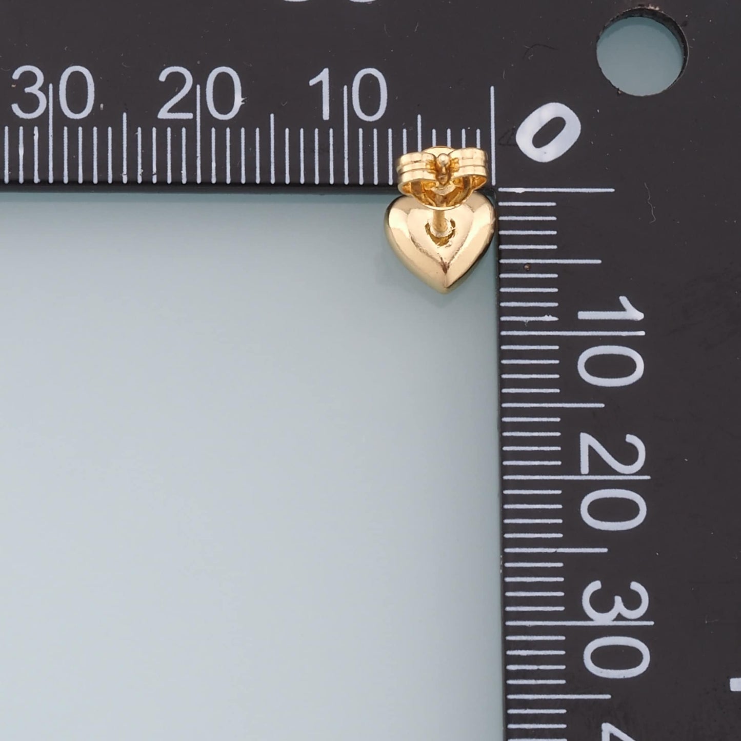 1pair 18K Gold Filled Heart Stud Earrings,Gold Earrings,Dainty Earrings