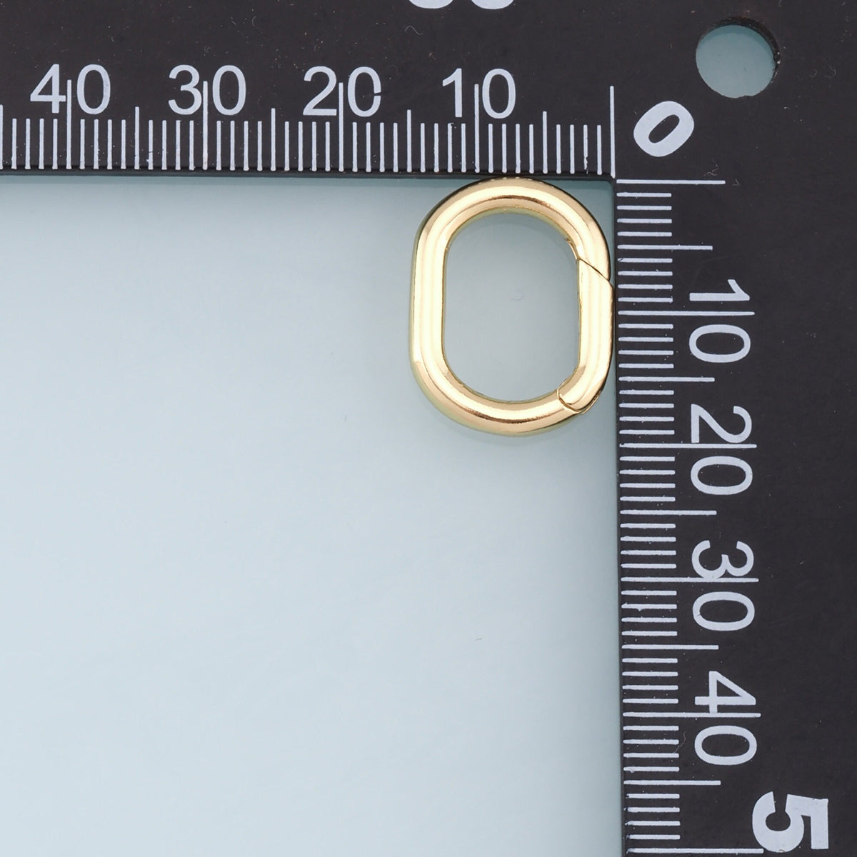 18K Gold Filled Oval Clasp for Jewelry Making