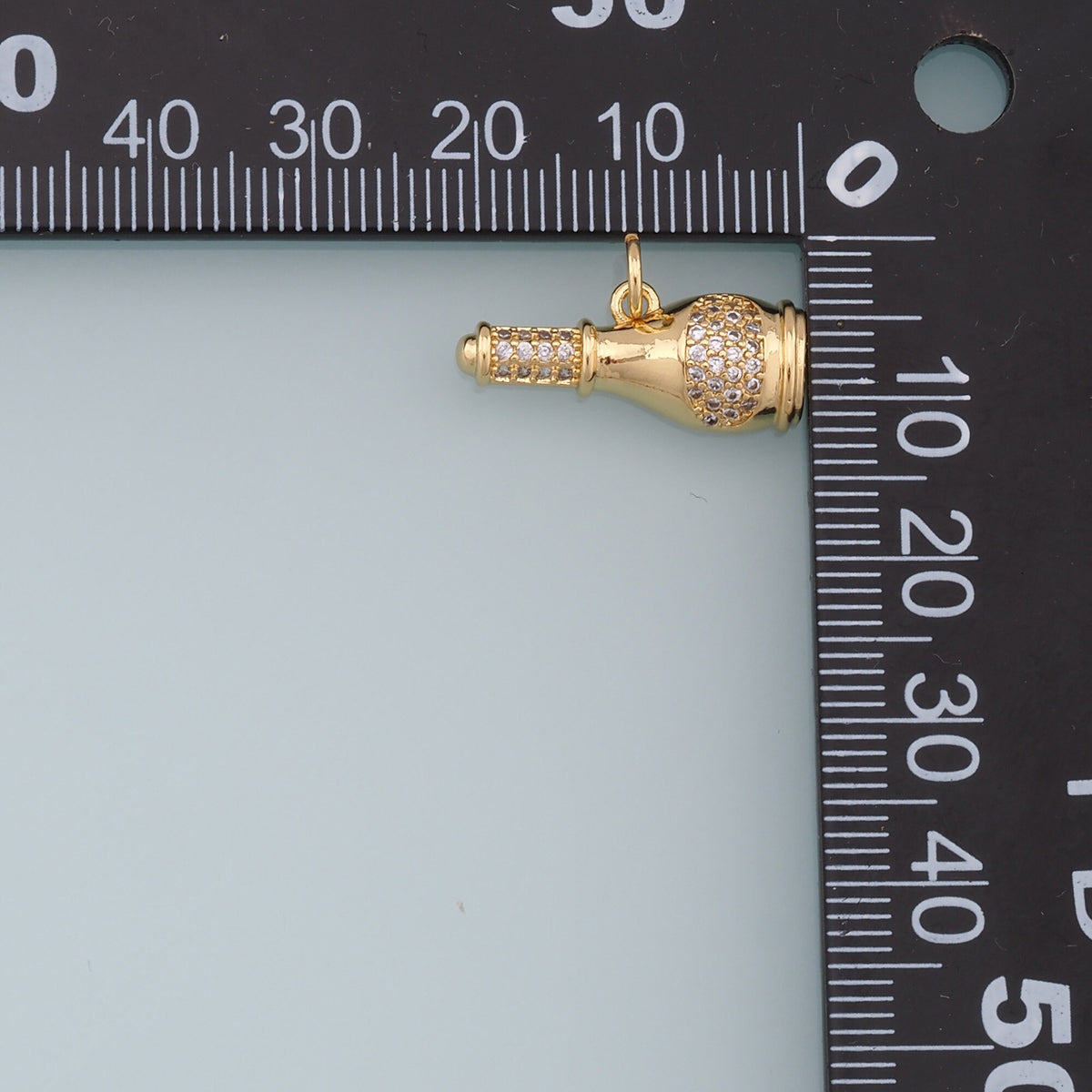 18K Gold Filled Hand CZ Charm Pendant for Jewelry Making