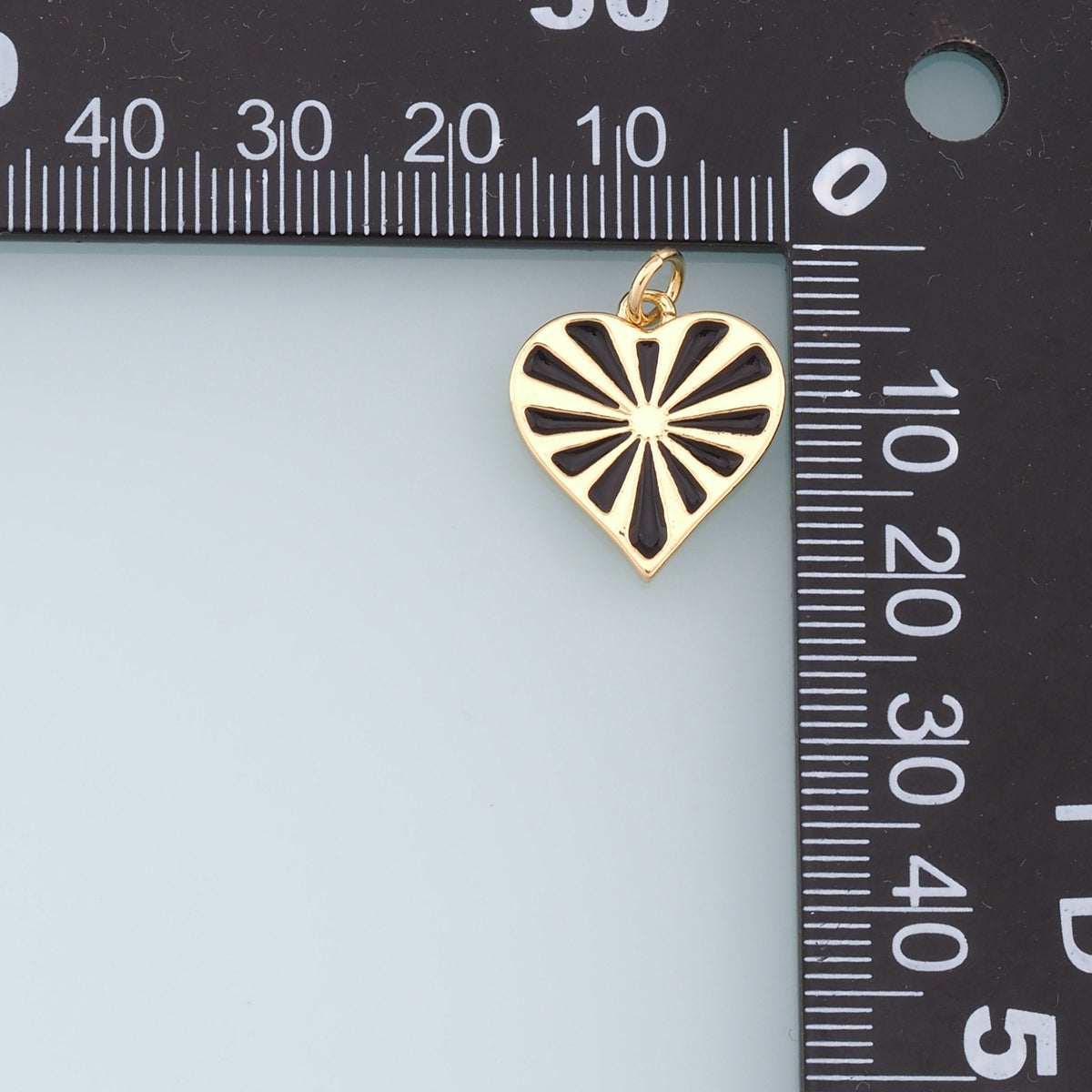 Gold Heart Charms,18K Gold Filled Enamel Heart Pendant,Heart Charm Bracelet Necklace for DIY Jewelry Making Supply