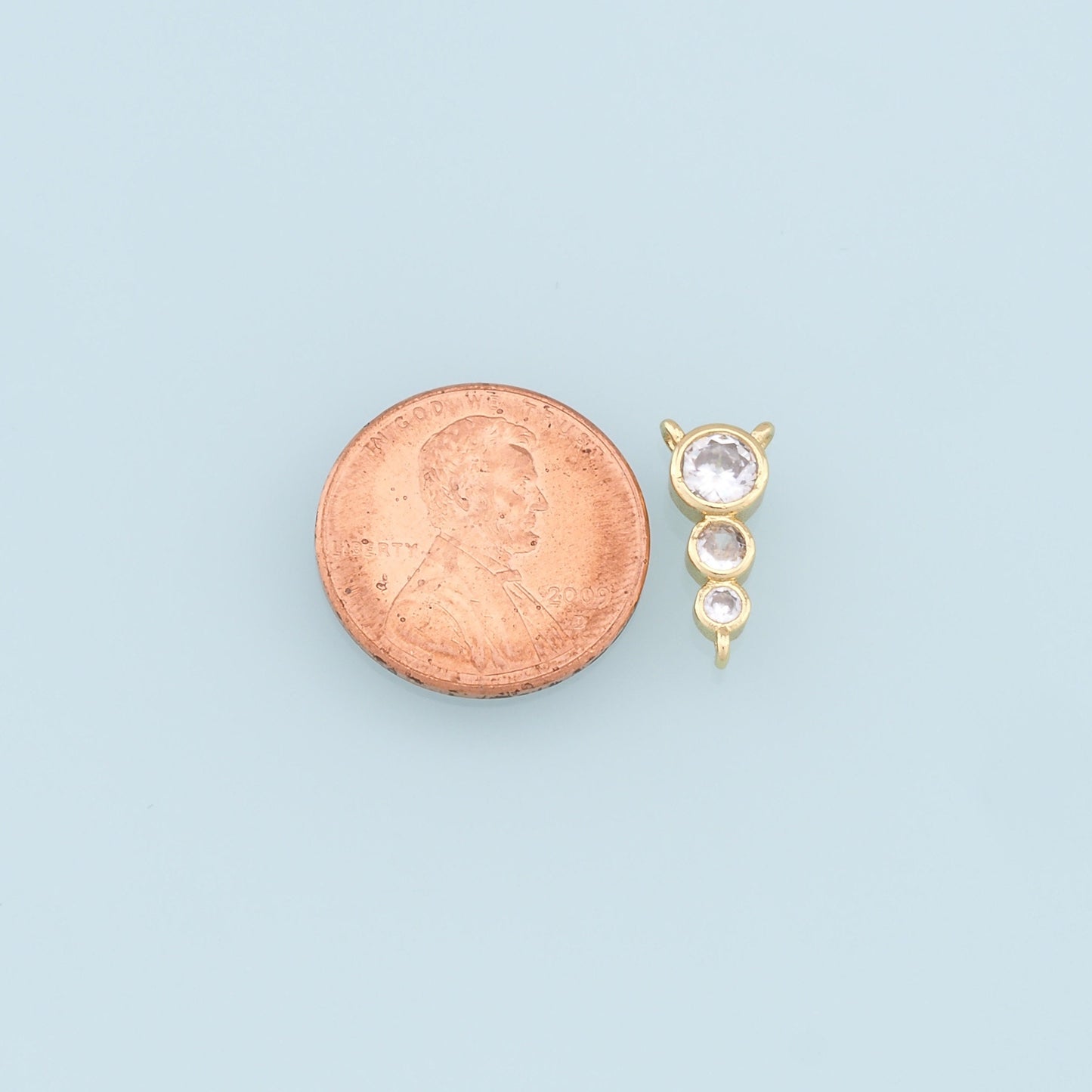 Gold Round Connector Charms,18K Gold Filled Crystal Round Pendant,Round Charm Bracelet Necklace for DIY Jewelry Making Supply