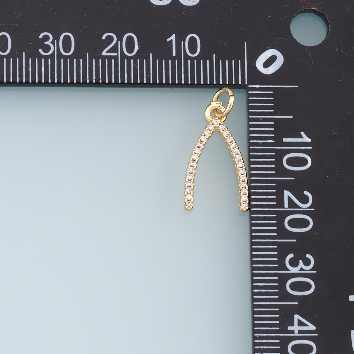 18K Gold Filled Cubic Zirconia Cross Charm Pendant for Jewelry Making