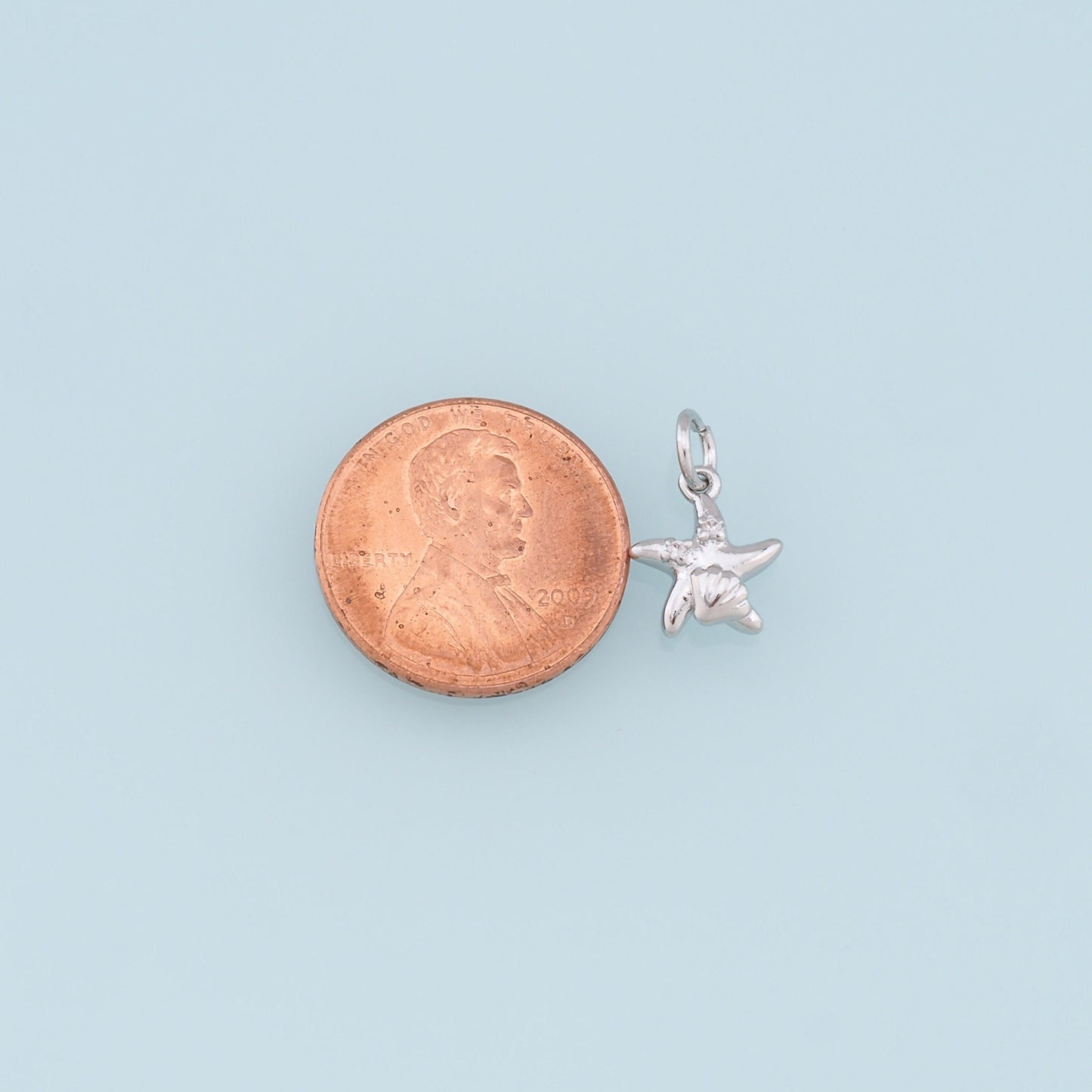 Gold Starfish Charms,18K Gold Filled Sea Star Pendant,CZ Starfish Charm Bracelet Necklace for DIY Jewelry Making Supply