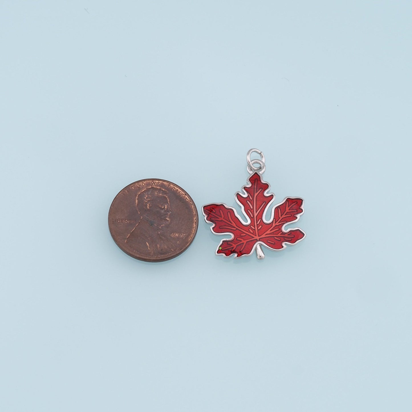 Gold Maple Leaf Charms,18K Gold Filled Maple Leaf Pendant,Silver Maple Leaf Charm Bracelet Necklace for DIY Jewelry Making Supply