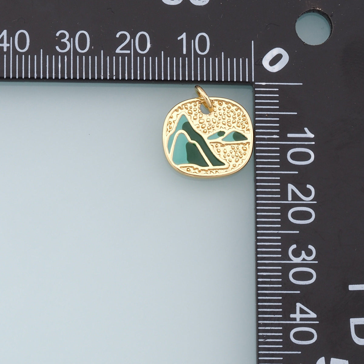 18K Gold Filled Enamel Charm Pendant for Jewelry Making